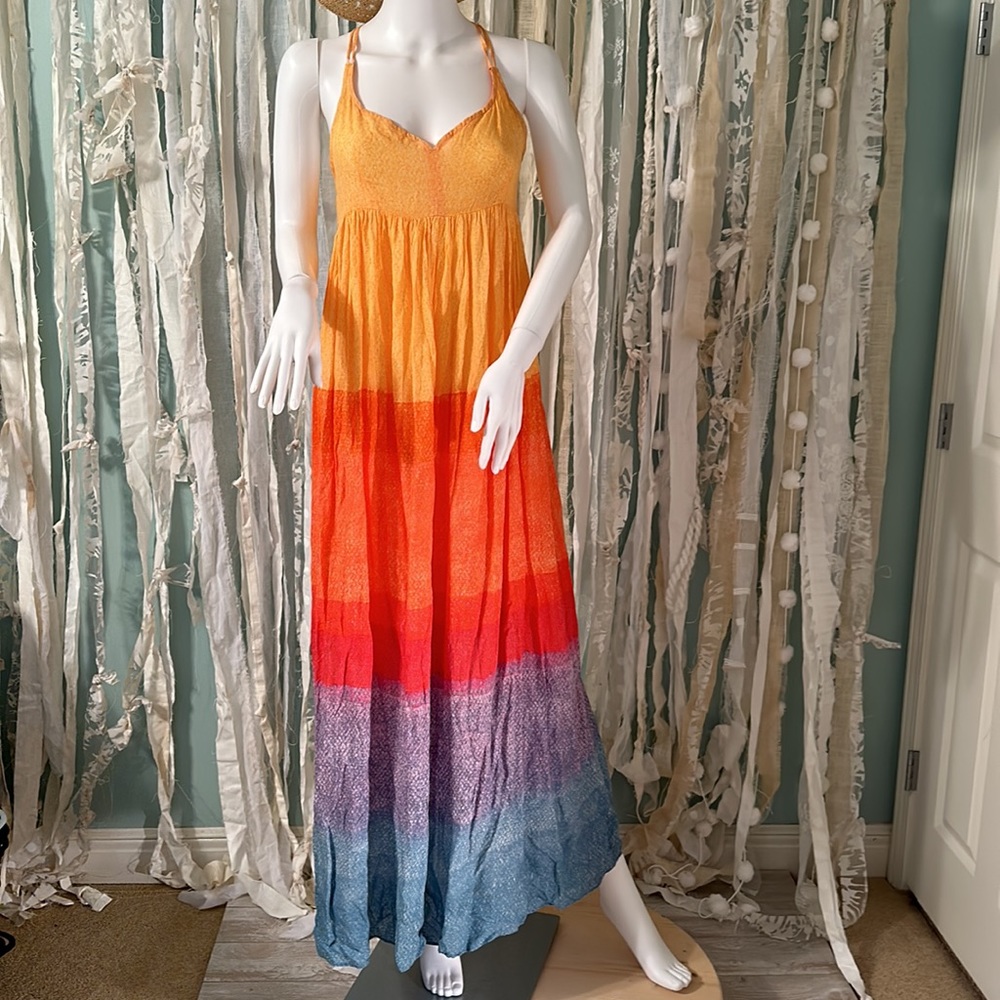Anthropologie rainbow maxi with tags